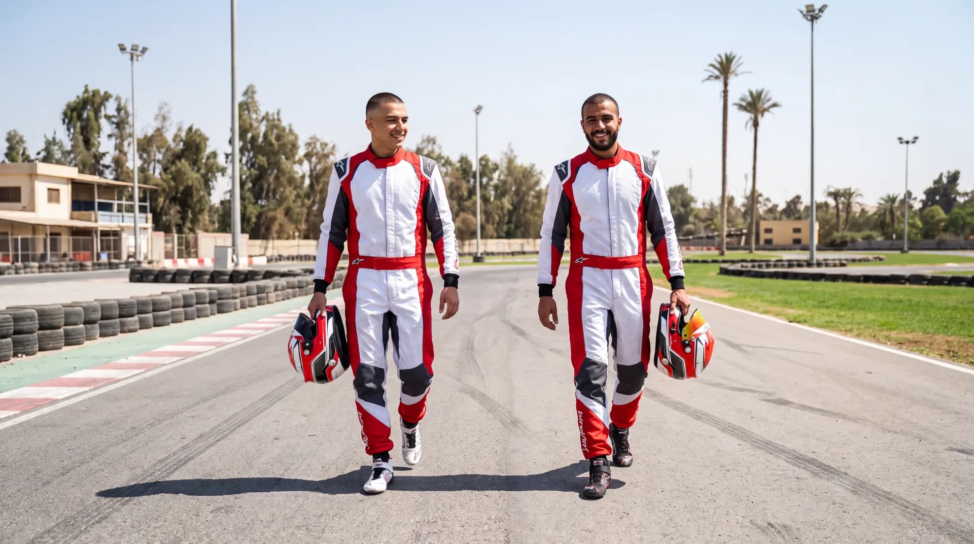 Racers after a session