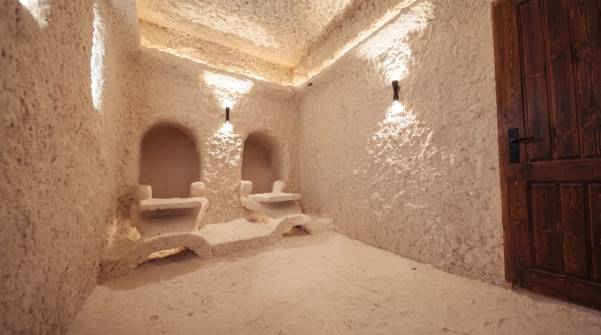The salt therapy room
